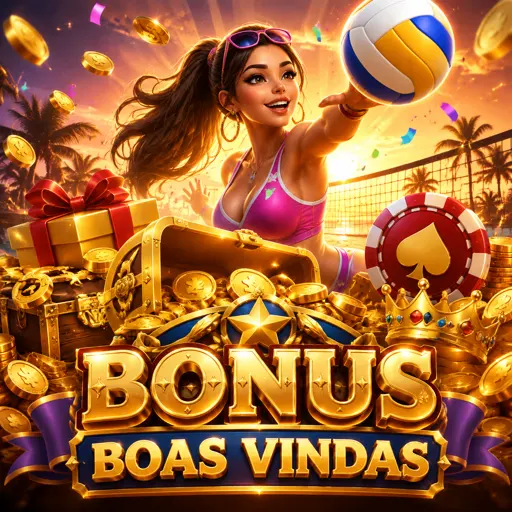 Cartaz de bônus de boas-vindas com rodadas grátis