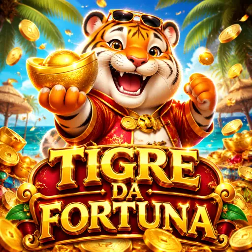 Tela do slot Fortune Tiger com símbolos do tigre dourado